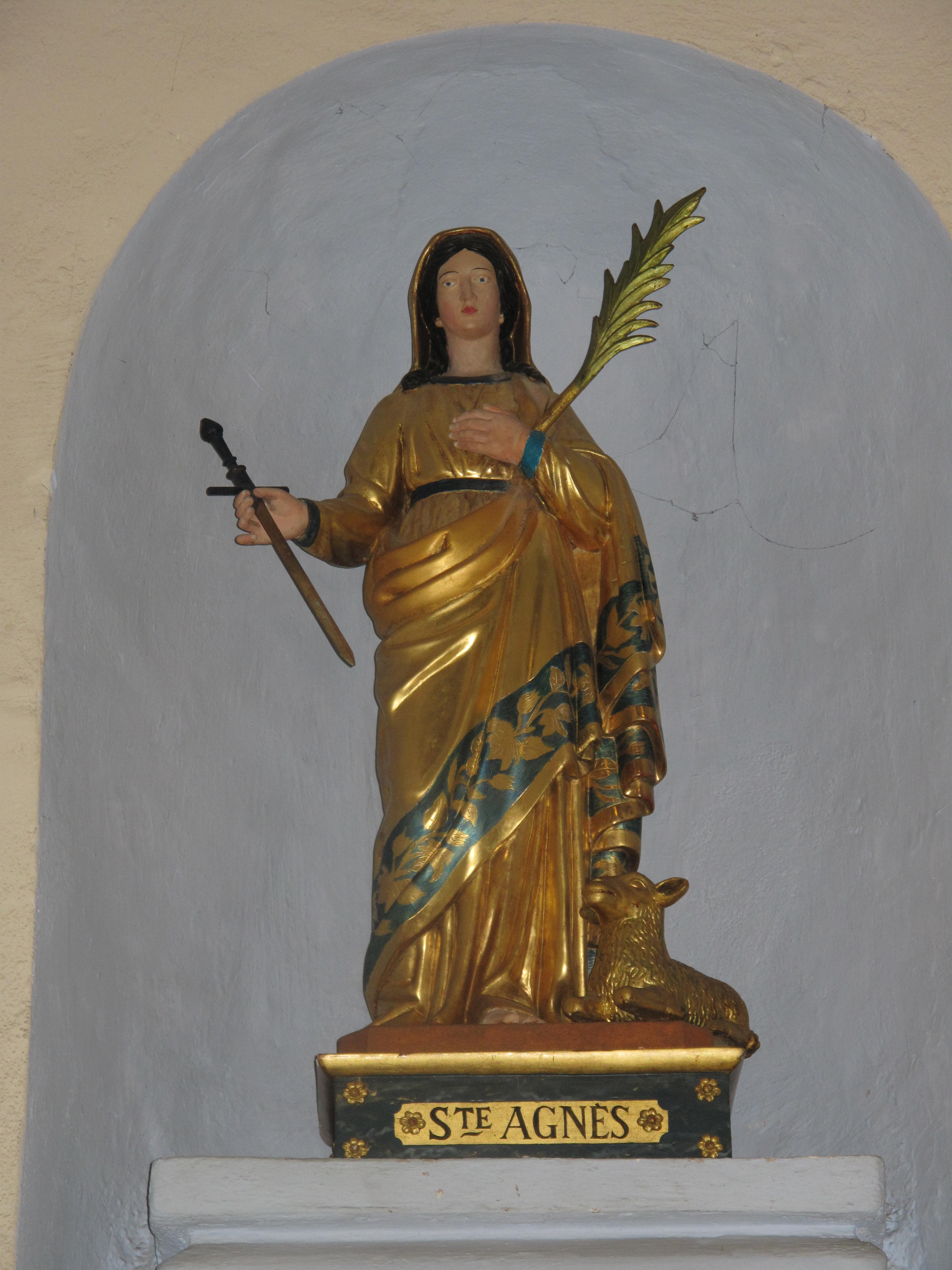 St. Agnes Statue in SainteAgnès, France